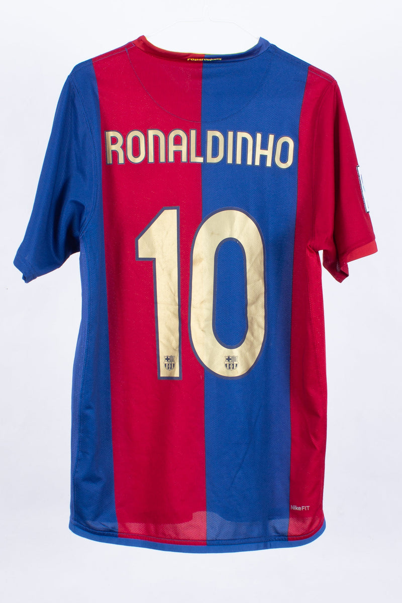 2004-05 Barcelona Third Shirt #10 RONALDINHO (Very Good) M