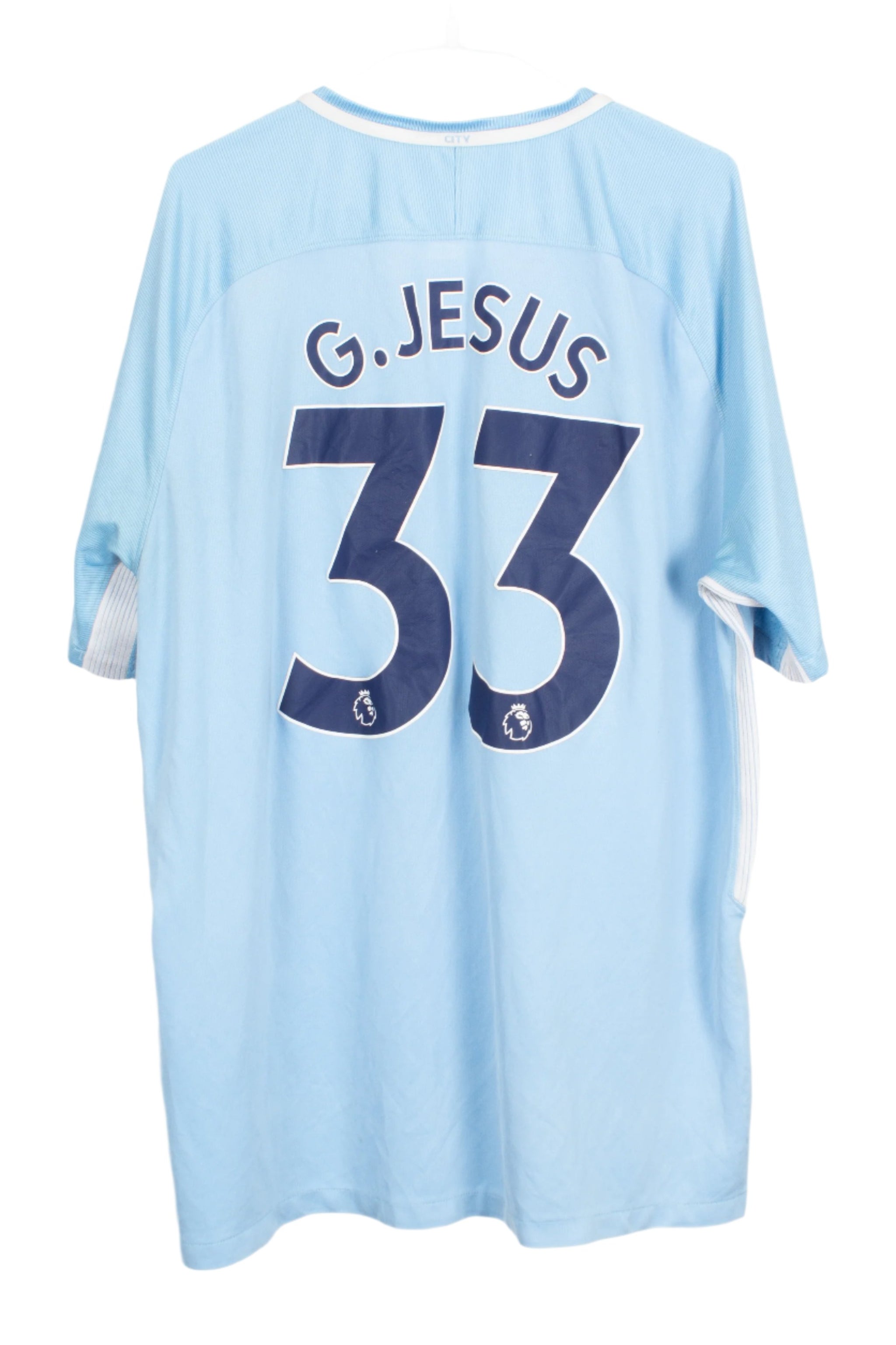 Manchester City 2017/18 Home Shirt (G. Jesus #33) [Good 6.5