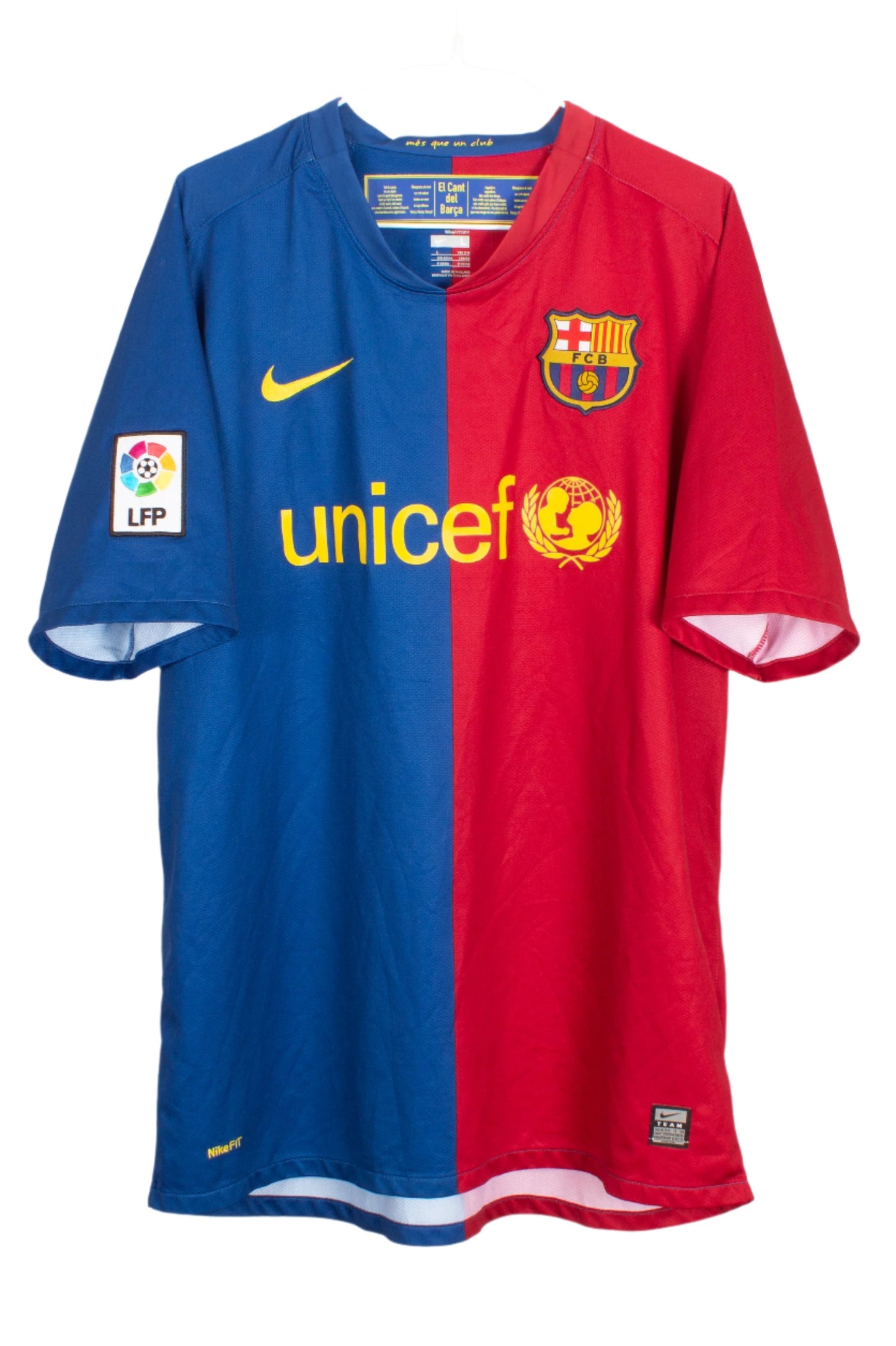 Barcelona 2008/09 Home Shirt (Messi #10) [Fair 5/10] (L)
