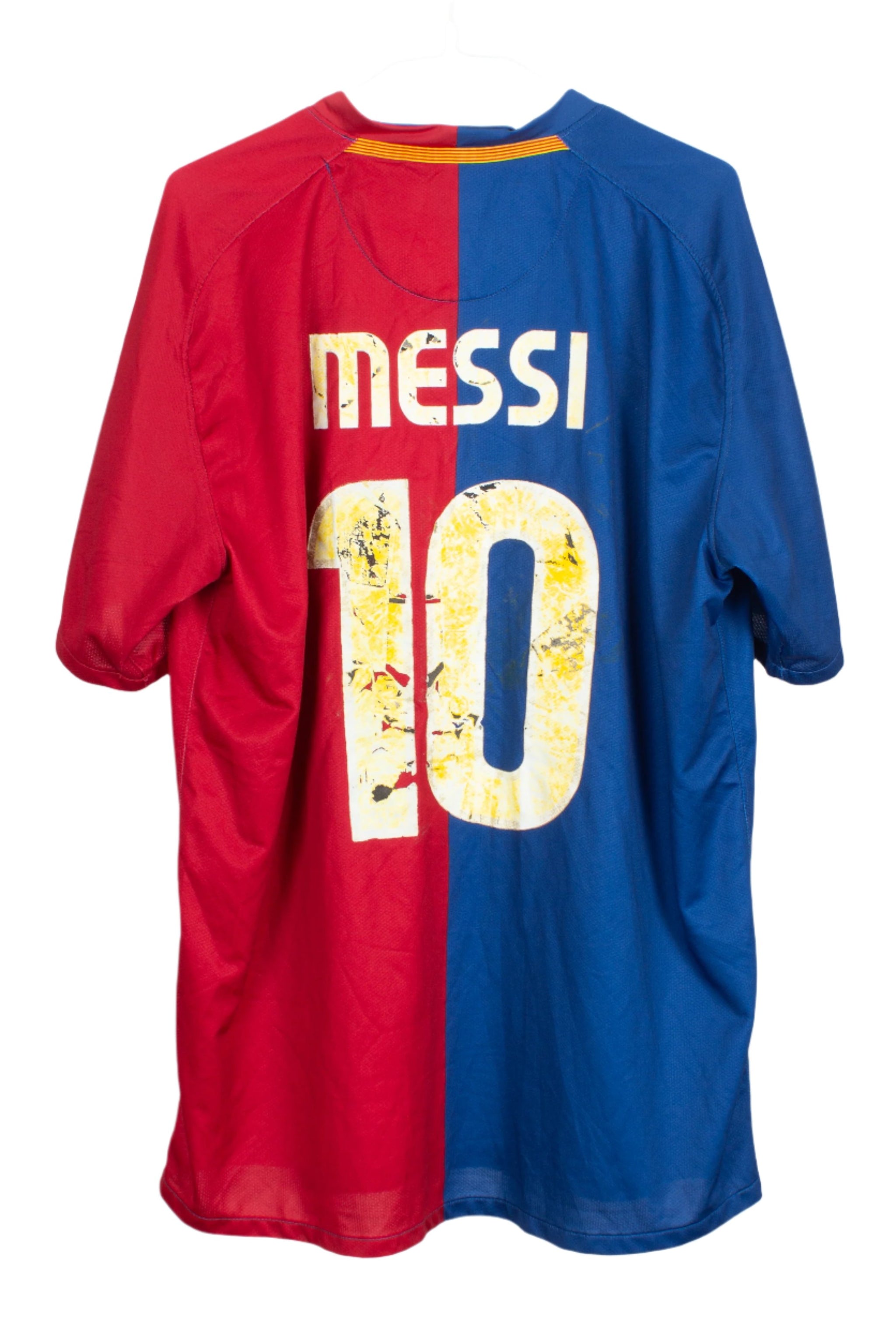 Barcelona 2008/09 Home Shirt (Messi #10) [Fair 5/10] (L)
