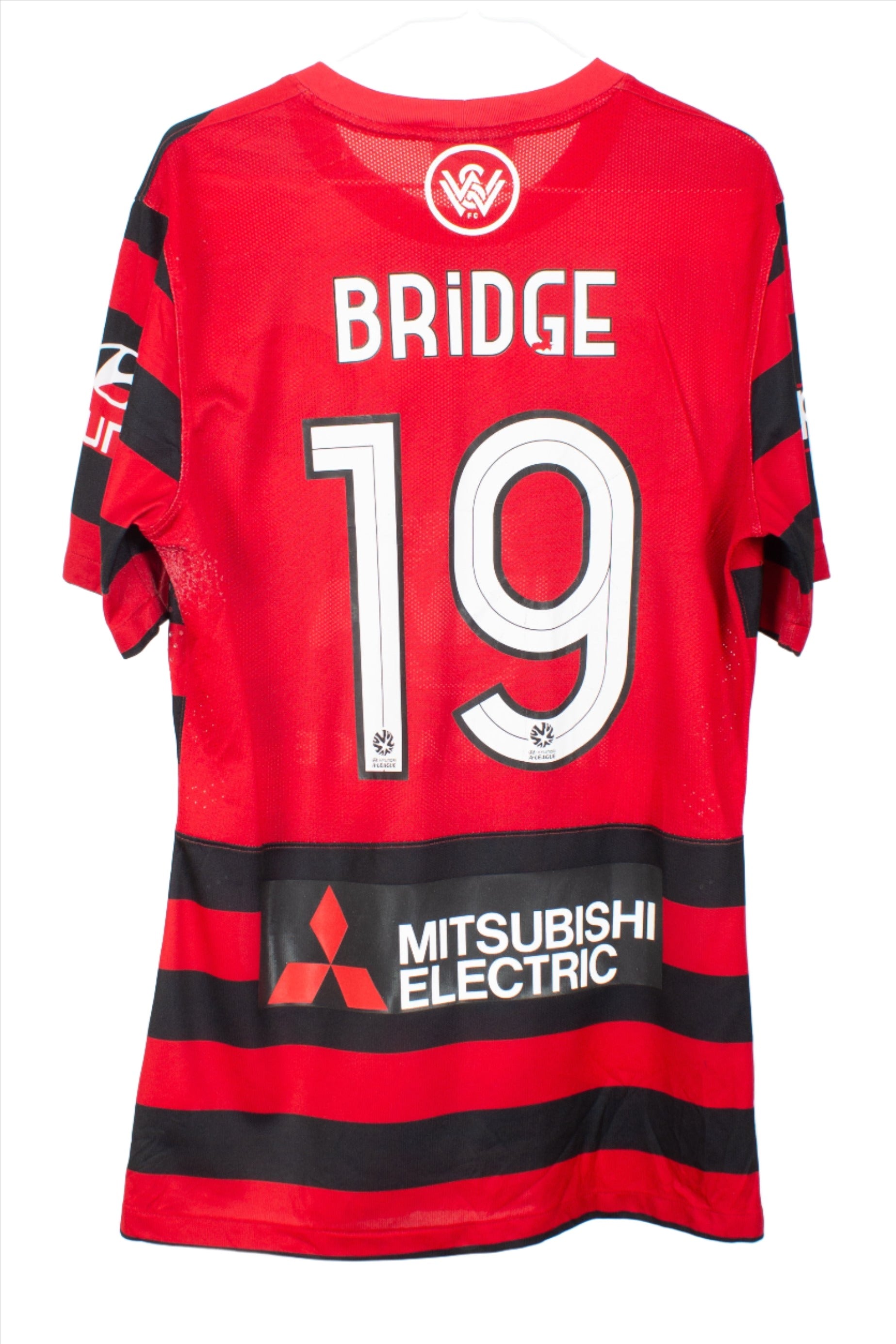 Western Sydney Wanderers 2014/15 *Match Worn* Home Shirt (Bridge #19) (M)