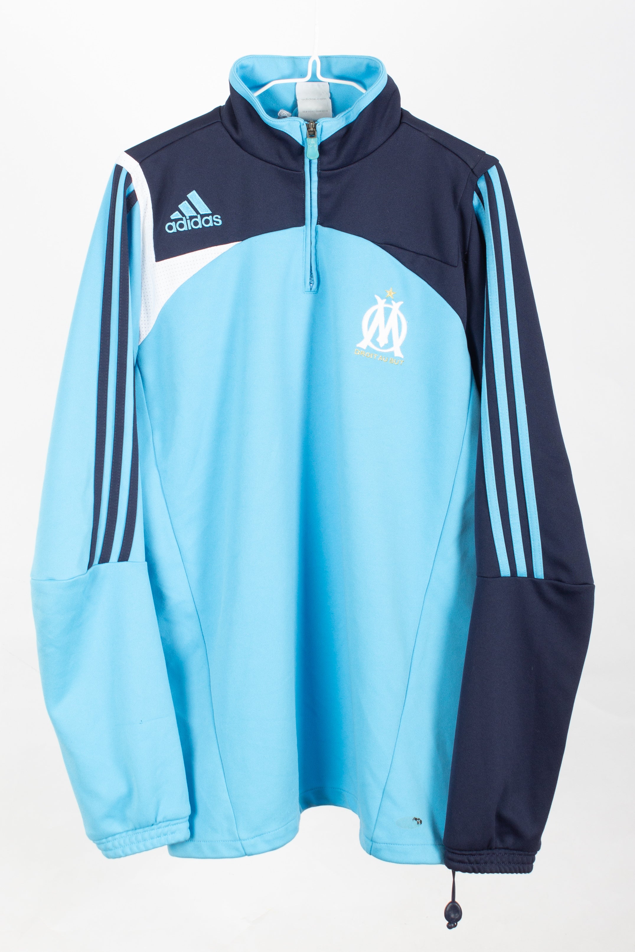 Olympique de Marseille 2007/10 1/4 Zip Training Jacket (L)