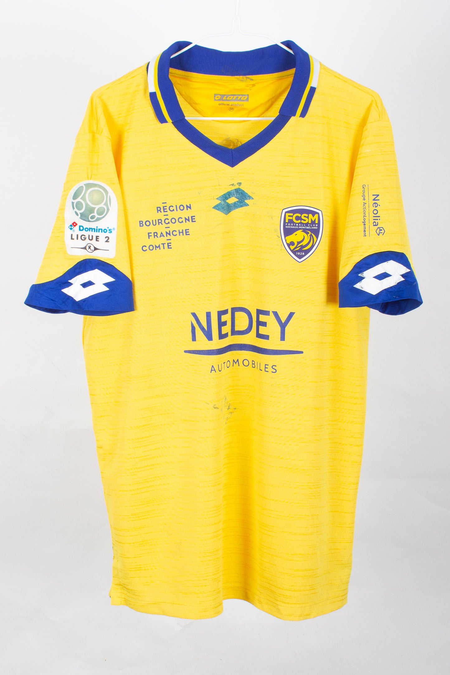 FC Sochaux-Montbeliard 2019/20 *Signed Player Issue* Home Shirt (Glaentzlin #31) (M)