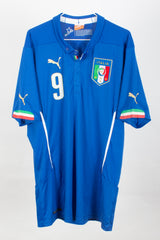 Italy 2014 Home Shirt (Balotelli #9) (XL)