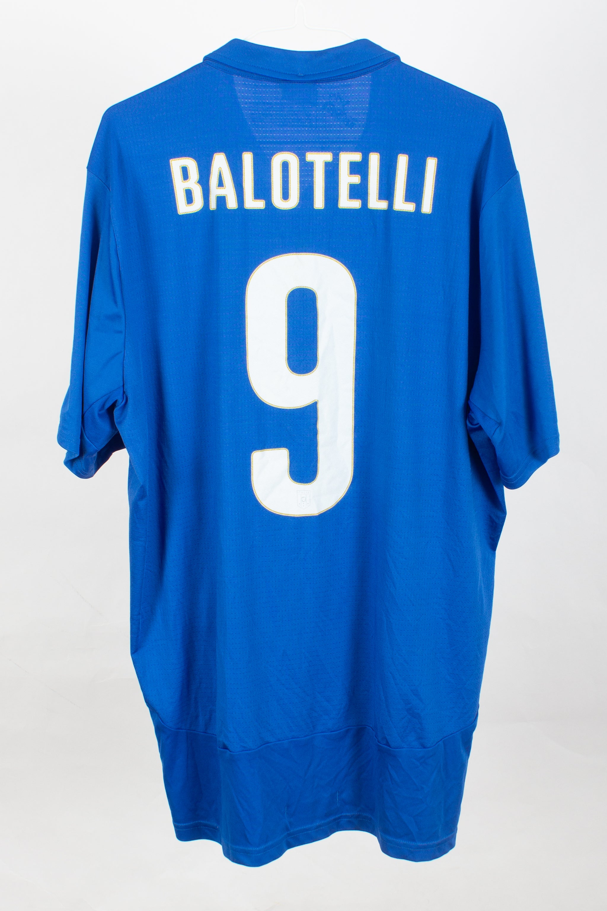 Italy 2014 Home Shirt (Balotelli #9) (XL)