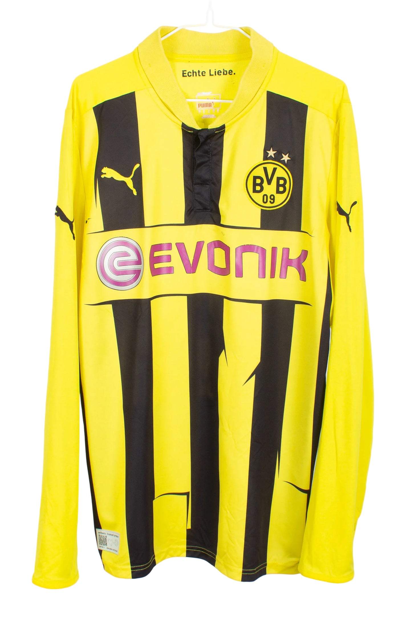 Borussia Dortmund 2012/13 L/S European Home Shirt (Lewandowski #9) [Good 6/10] (L)