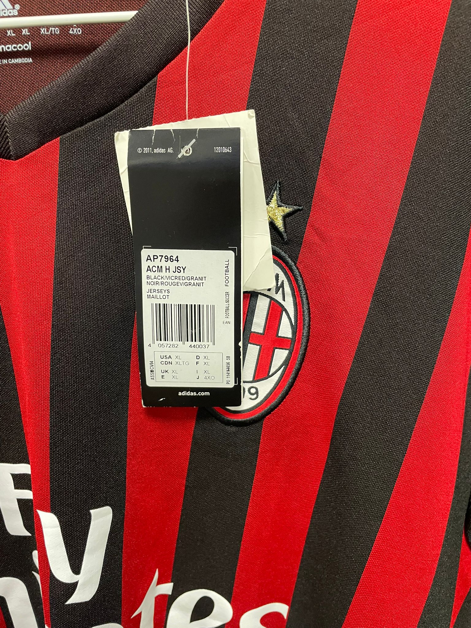 AC Milan 2016/17 Home Shirt [BNWT 10/10] (XL)