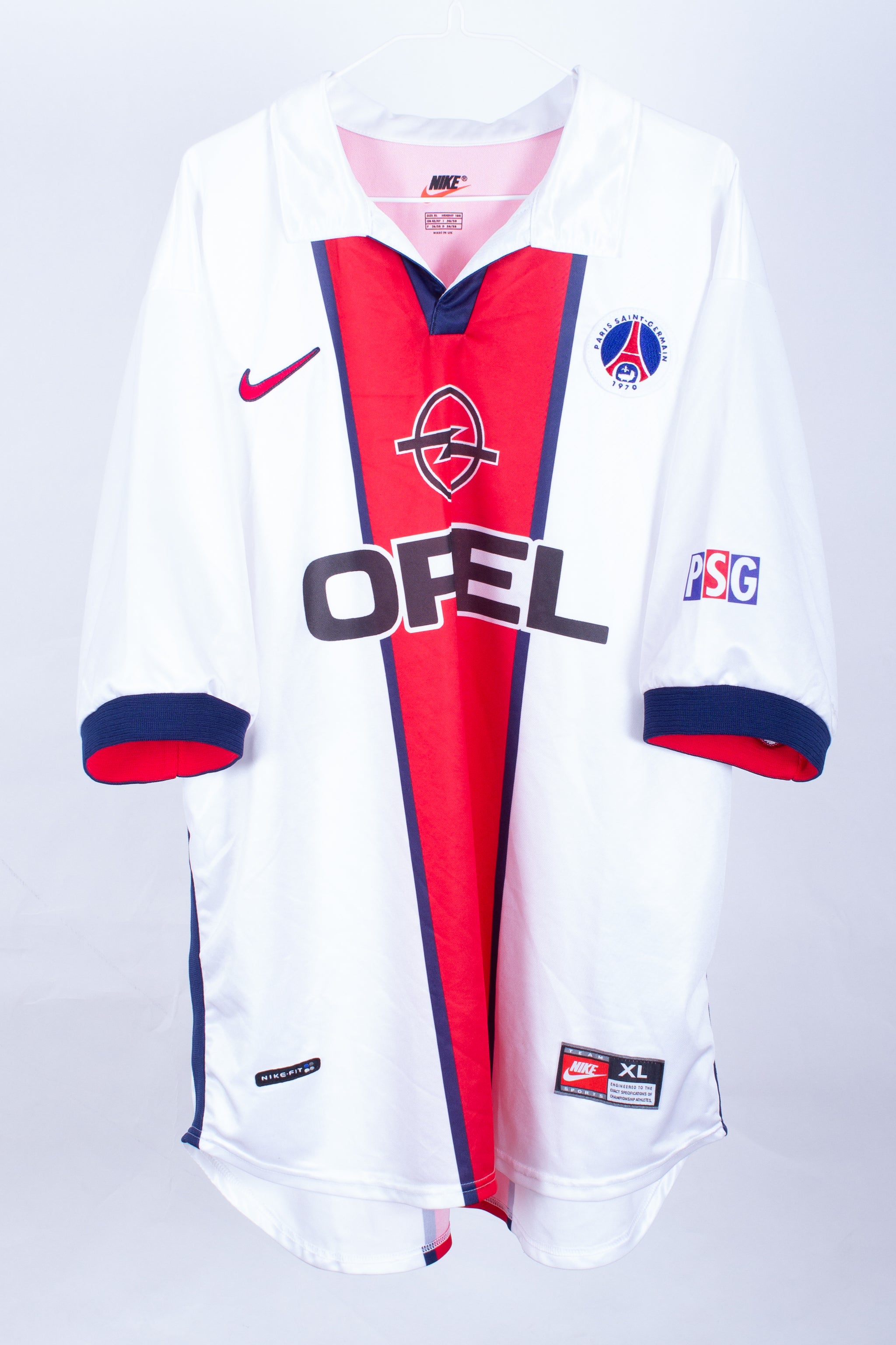 Vintage PSG Shirt, Classic French Football Shirts, Classic PSG Football Shirt