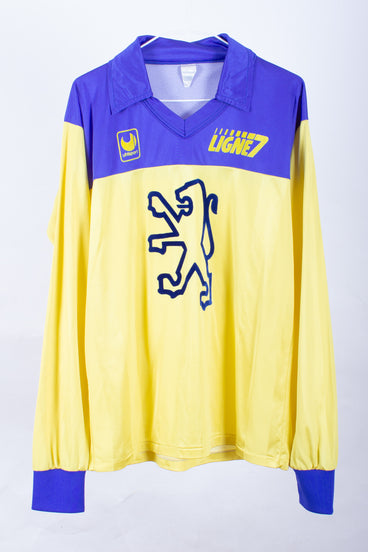 Maillot De Foot Vintage US Luzenac #28 - Errea - Taille XXL - Bleu - Porté